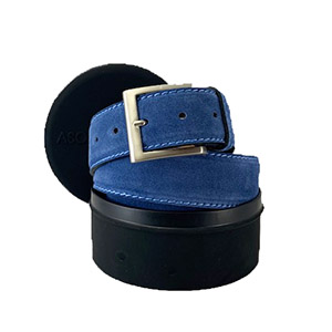 Cintura Marcapunto Scamosciato 25 Jeans Vera Pelle